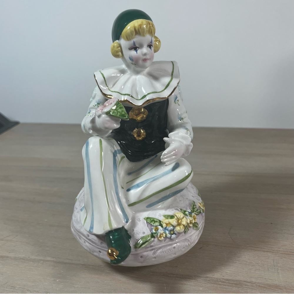 VTG Schmid Clown Music Box ‘The Entertainer’ Porcelain